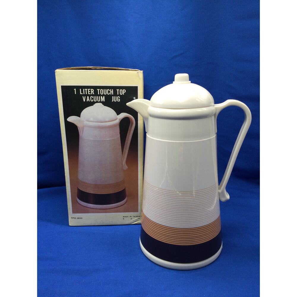 Vintage Thermal Touch Top Vacuum Jug 1 Liter NEW